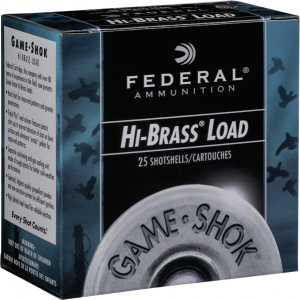 eral Game-Shok Upland Hi-Brass 410 Gauge 2.5 1/2oz #6 Lead 25 Rounds Ammo