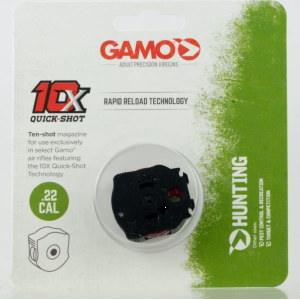 Gamo 621258854 10X Quick-Shot 22 Pellet Black Polymer 10rd for Gamo Swarm Magnum, Swarm Whisper & Swarm Bone Collector - Other
