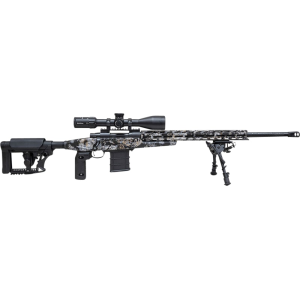 Howa HCRA308SKY M1500 APC Chassis 24\" Heavy Barrel 10+1 (3), Kryptek Skyfall Camo, Luth-AR MBA-4 Stock with Aluminum Chassis, 4-16x50 Scope, Bipod & 2 Grips - Legacy Sports