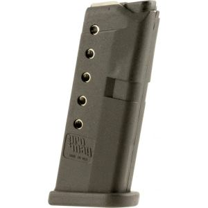 Promag ProMag GLK10 Glock 42 Compatible Magazine 380 ACP 6rd Black Finish - $11.99 at Classic Firearms