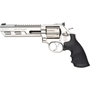 Smith & Wesson Smith & Wesson M686 170319 PFM 357 Mag 6\" Weighted Barrel 6rd SS Hogue Grip Adj Rear Sights Revolver - $1099.99 at Classic Firearms