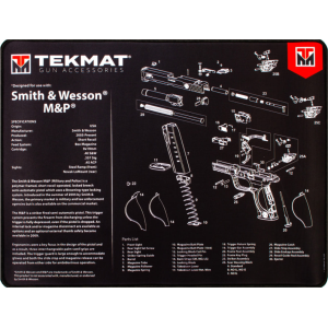 Tekmat R20SWNP Ultra Cleaning Mat 20" x 15" for S&W M&P (Black/White)