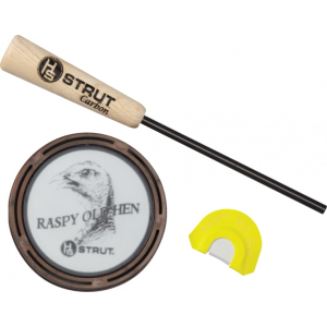Hunters Specialties Hunters Specialties Strut 07011 Raspy Old Hen Friction Call Turkey Hen Sounds Attracts Turkeys Glass/Carbon - $18.02 at Classic Firearms