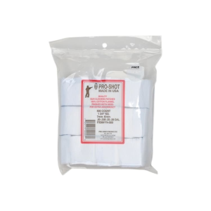 Pro-Shot Products Pro-Shot 13/4-500 Cotton Flannel Pouches 6mm Benchrest Cleaning Patches 7mm/.38/6mm - $11.11 at Classic Firearms