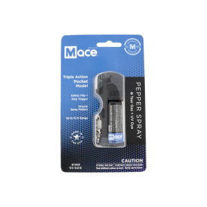 Mace 80836 Triple Action Pocket Pepper Spray Tear Gas/UV Dye 15 Bursts Range 10 ft Black Includes Built in Keychain - Mace Security