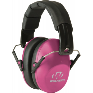 Walkers Game Ear GWPFPM1PNK Pro Low Profile Folding Muff Earmuff 22 dB Pink - Gsm Outdoors