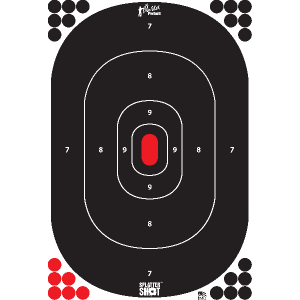 Pro-Shot Products Pro-Shot SILHIN5PK SplatterShot Black/Red Self-Adhesive Paper Impact Enhancement Bright Green Silhouette 5 Pack Includes Pasters - $10.94 at Classic Firearms