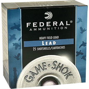 eral Game-Shok Game Load 12 Gauge 2.75 1 Oz #7.5 Lead Shot 25 Round Box Ammo