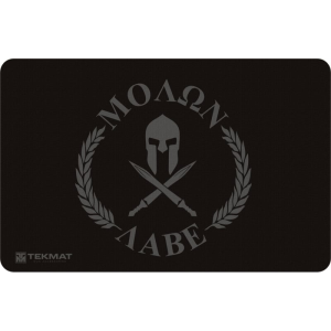 Tekmat R17MOLONLABE Molon Labe Cleaning Mat 17" x 11" Black/Grey