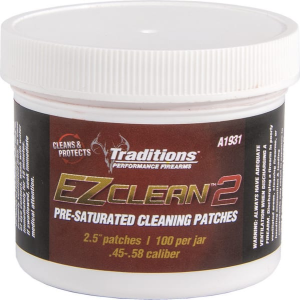 Traditions A1931 EZ Clean 2 Cleaning Patches 45-54 Cal (100 Pack)