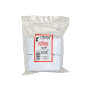 Pro-Shot Products Pro-Shot 21/4-250 Cotton Flannel Pouches 2.25\" Square Cleaning Patches .357-.45 Cal/410/20 ga - $9.19 at Classic Firearms