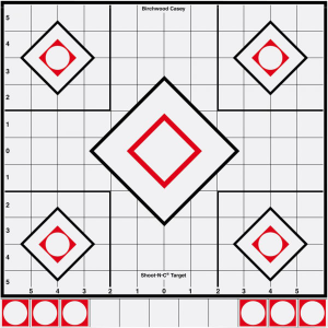 Birchwood Casey 34219 Shoot-N-C Sight-In White/Black 12" 5 Targets