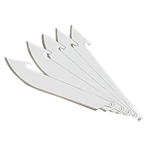 Outdoor Edge RR6 RazorLite Replacement Blades Drop Point 3.50\" 420J2 Stainless Steel Blade Silver 6 Blades