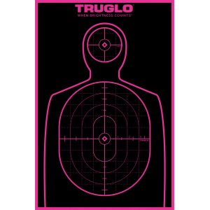 TruGlo TG13P6 Tru-See Self-Adhesive Paper Silhouette Black/Pink 6 Per Pkg