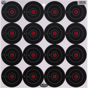 Birchwood Casey 35309 Dirty Bird  3" Bullseye Tagboard Hanging Black/White 12 PK