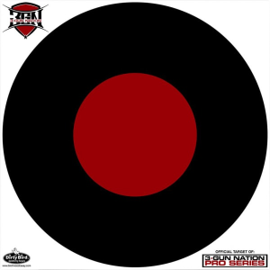 Birchwood Casey 35187 Dirty Bird 3-Gun Nation Circle Paper Hanging 17.25\" Black/Red 5 Pack