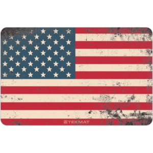 TekMat Old Glory Cleaning Mat 11x17 Rubber Red White Blue Flag