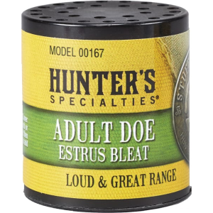 Hunters Specialties Hunters Specialties 00167 Adult Doe Estrus Can Call Doe Sounds Attracts Deer Black - $8.28 at Classic Firearms