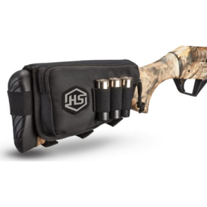 Hunters Specialties Hunters Specialties 01621 Buttstock Shell Holder With Pouch Black Holds 3 Shotshells Black Polyester - $7.10 at Classic Firearms