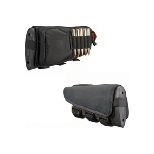 Hunters Specialties Hunters Specialties 01620 Buttstock Shell Holder With Pouch Holds 5 Cartridges Black Polyester - $6.78 at Classic Firearms