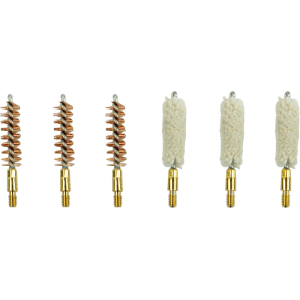 Kleen-Bore KleenBore 9-SET Handgun Brush & Mop Set 9mm/38 Cal/357 Cal #8-32 Thread Cotton Mop/Bronze Bristles - $8.40 at Classic Firearms
