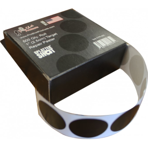 Pro-Shot PR500 SplatterShot Repair Pasters Black 1" Self-Adhesive 500 Per Roll