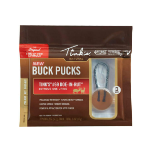 Tinks W6340 #69 Buck Pucks Deer Attractant Doe In Estrus Scent Hang 3 Pack