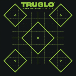 TruGlo TG14A6 Tru-See Self-Adhesive Heavy Paper Black/Green 5-Diamond Includes Pasters 6 Pack