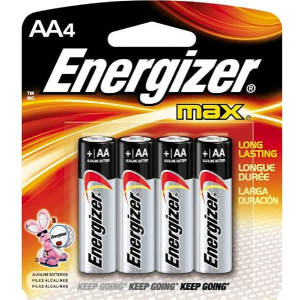 Energizer E91BP4 AA Max 1.5 volts Alkaline