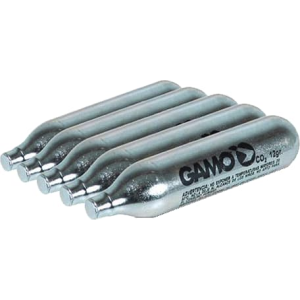 Gamo 621247054 CO2 Air Gun Cartridges 12 gram Silver 5PK - Other