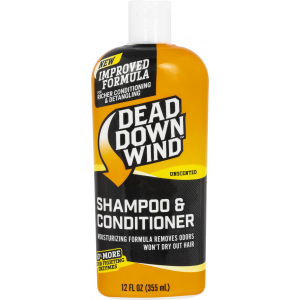 Dead Down Wind 121218 Shampoo & Conditioner Odor Eliminator Unscented Scent 12 oz