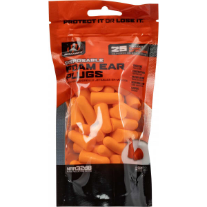 Walker\'s GWPFP25BAG Foam Ear Plugs 32 dB In The Ear Orange Adult 25 Pair - Gsm Outdoors
