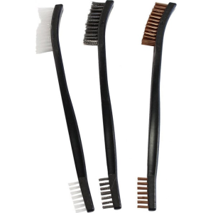 Birchwood Casey 41104 Utility Brushes 3-Pack Bronze Nylon Stainless