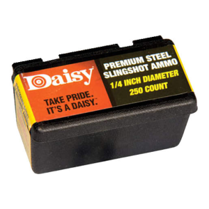 Daisy 8114 Slingshot Ammo Black .25 250pk - Daisy Manufacturing