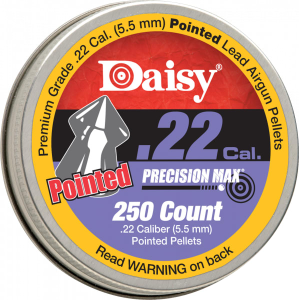 Daisy 997922512 PrecisionMax .22 Pellet Lead Pointed Field Pellet 250 Per Tin - Daisy Manufacturing
