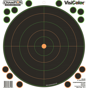Champion 46136 8\" Bullseye 5PK w/40 Pasters