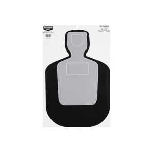Birchwood Casey 37201 Eze-Scorer Silhouette 12"x18" Black/Gray 10 Pack