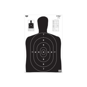 Birchwood Casey 37020 EZE-Scorer BC-27 Silhouette Paper Hanging 23" x 35" Black 5 Pack