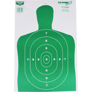 Birchwood Casey 37204 EZE-SCORER 12X18 BC27 Green Paper 10PK
