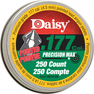 Daisy 987777406 PrecisionMax .177 Pellet Lead Pointed Field Pellet 250 Per Tin - Daisy Manufacturing
