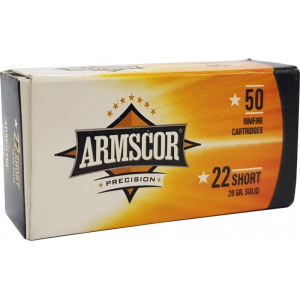 Armscor Armscor 50415 Rimfire 22 Short 29 gr Solid Point - 50rd Box - $5.95 at Classic Firearms