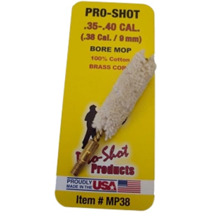Pro-Shot MP38 Bore Mop .35-.40 Cal Cleaning Swab #8-32