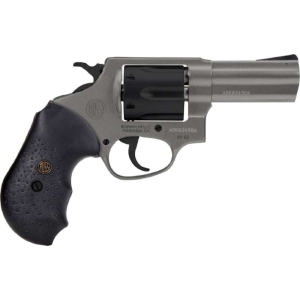 Rossi Rossi RP63 .357 Magnum 3\" Barrel 6rd Revolver W/ Tungsten Gray Cerakote, Stainless Steel Frame, Fixed Blade Sight, Textured Black Rubber Grips - $371.80 at Classic Firearms