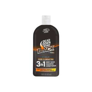 Dead Down Wind 127160 Black Premium 3-in-1 Combo Odor Eliminator 16oz Squeeze Bottle