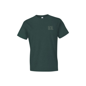 Hornady Gear 31794 Double Rocker Olive Heather, Cotton/Polyester/Rayon, Short Sleeve Semi-Fitted, XL - Hornady