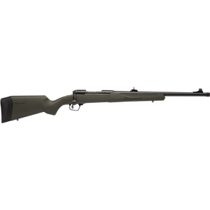 Savage Arms Savage Arms 58133 110 Hog Hunter 4+1 18\" Threaded Carbon Steel, Black Barrel/Rec, OD Green Synthetic AccuFit Stock, AccuTrigger, Adj. Iron Sights - $579.96 at Classic Firearms