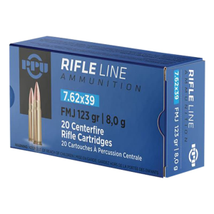 Z PP739F Metric Rifle Rifle Line 7.62x39mm 123 GRFull Metal Case 20 Per Box Ammo