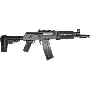 Zastava Zastava ZPAP85 Semi-Automatic AK-47 Pistol 10.5\" Barrel .223/5.56NATO 30rd - Bulged Trunnion, Chrome-Lined Barrel, SBA3 Brace - ZP85556TAB - $1487.99 at Classic Firearms