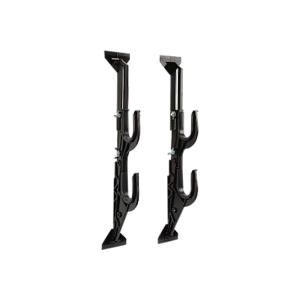 Allen Truck Rear Window Gun Rack Adjustable 9.5-16.5 in Holds 2 Guns Bows Black Polymer 17450