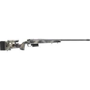Bergara Bergara B14LM368 B-14 Wilderness HMR 300 PRC 5+1 26\" Threaded Barrel, Sniper Gray Cerakote, Woodland Camo Stock - $1349.99 at Classic Firearms